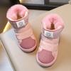 Children's Snow Boots Boys' Cotton Boots 2024 New Winter Piled Thickened Girls' Cotton Children's Baby Warm Shoes