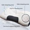 [Massage Neck Pillow] 2Pcs Soft Adjustable Ergonomic Knitted Massage Neck Pillow  Orthopedic Contour Support Pillow
