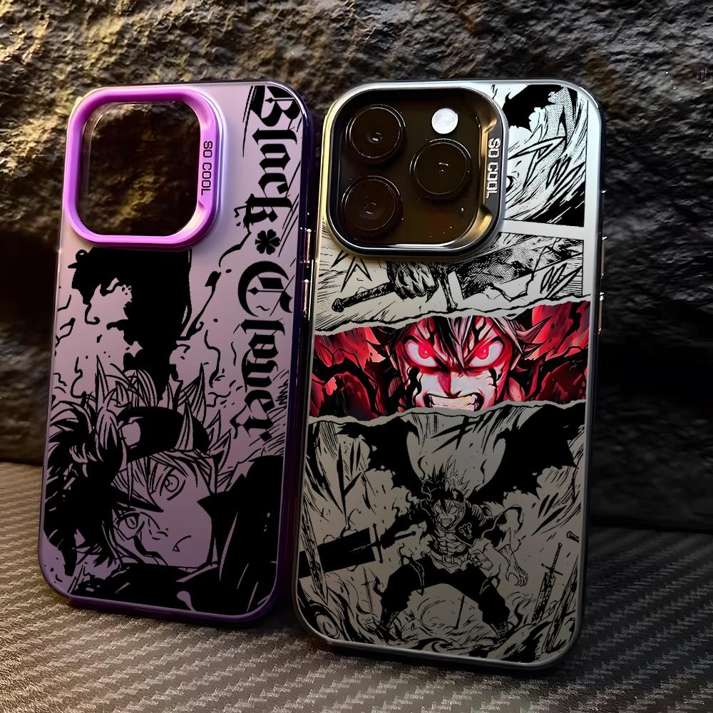 Чехол для телефона Anime Blacks Clovers для Samsung Galaxy A37 A57 A17 A07 A16 A06 A35 A55 A25 A05S A15 A56 A54 A36 A34 A24 A26 4G 5G