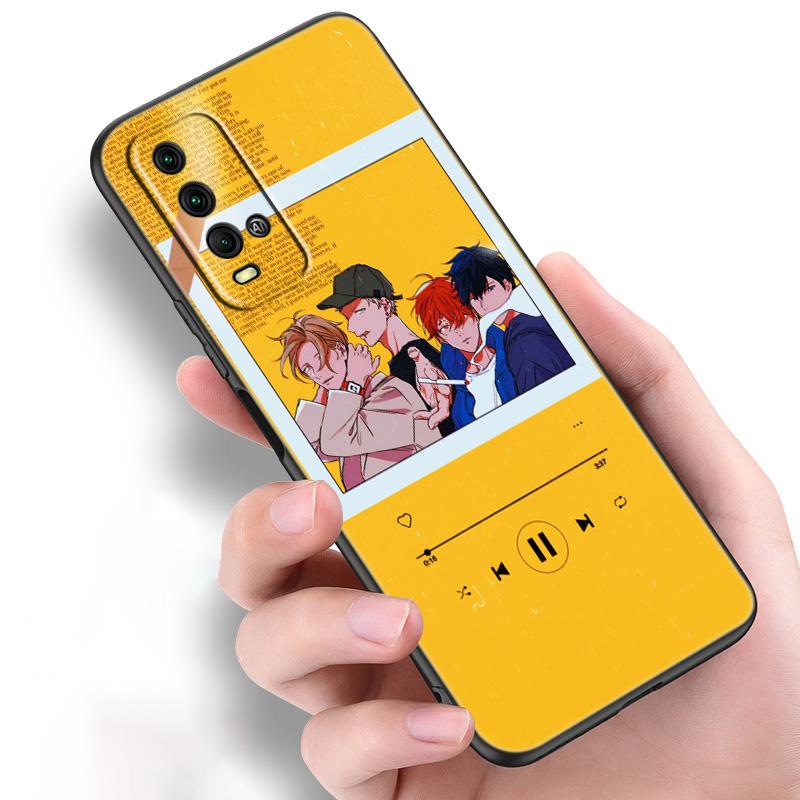 Силиконовый чехол для телефона с рисунком аниме Yaoi для Xiaomi Redmi Note 11 10 9 8 Pro 11T 10T 10S 9S 8T 9 9A 9C 9T, черный мягкий чехол