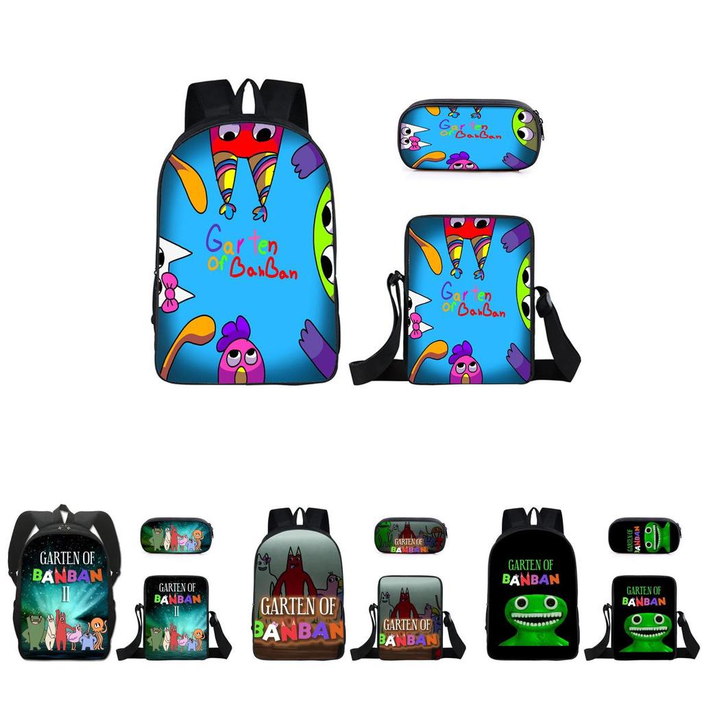 3 шт./компл. Рюкзак Garten Of Banban, наплечная сумка, пенал, студенческий школьный подарок