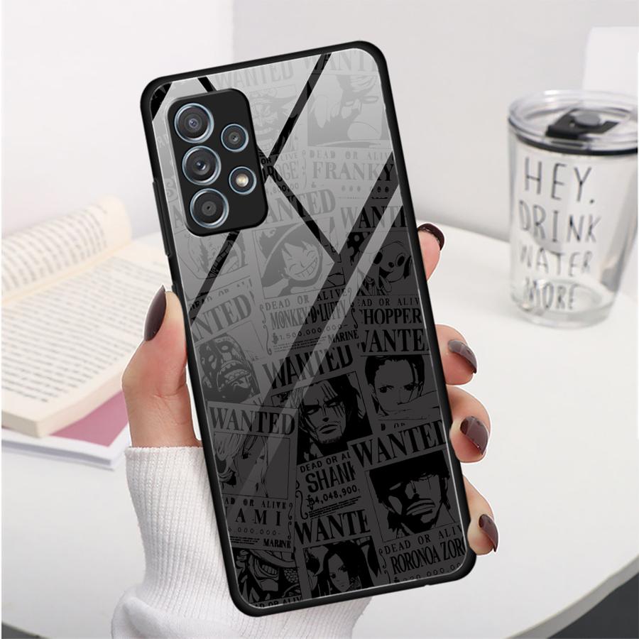 Чехол OneS P-ieceS с логотипом аниме для Samsung Galaxy A73 A34 A14 A30 A36 A71 A15 A50 A21 A06 A56 A35 A25 A51 A52 A16 A02 A12 A10 A13