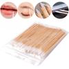 1 Bag Wood Cotton Buds Tips Disposable Micro Cotton Swabs Makeup Ears Cleaning Sticks Cosmetic Nails Eyelash Extension Tools