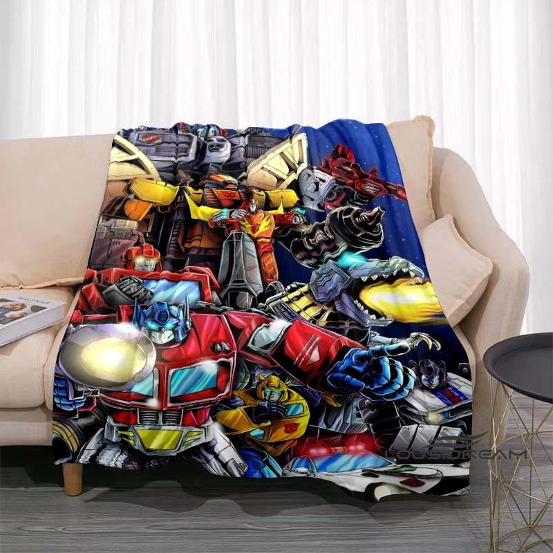 The Mobile Suit Gundam Cartoon Blanket Is Warm and Soft, Suitable for All Seasons, and Perfect for Home, Travel, and Picnics.