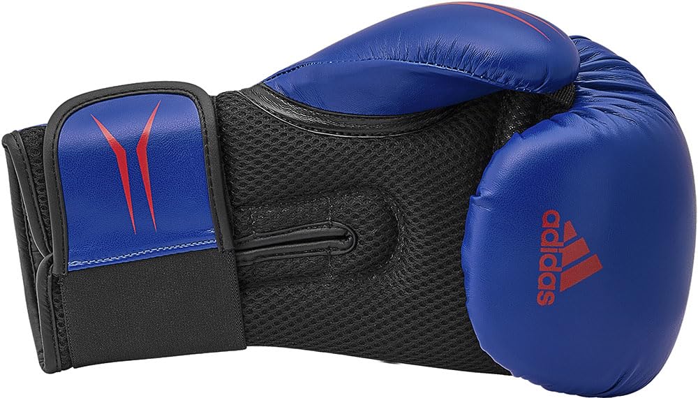 Adidas Боксерские тренировочные перчатки Combat Sports Speed Tilt 150, 8 унций, SPD150TG, Королевский/Матовый черный/Солнечный,
