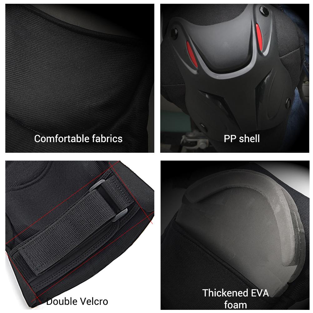 1 пара наколенников, регулируемые эргономичные наколенники для защиты коленей для мотоцикла, велосипеда, скейтборда