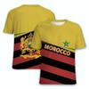 Morocco Flag National Emblem 3D Printed T-Shirts Men Women Casual Fashion Oversized Short Sleeve T Shirt Male Tees Tops Clothing