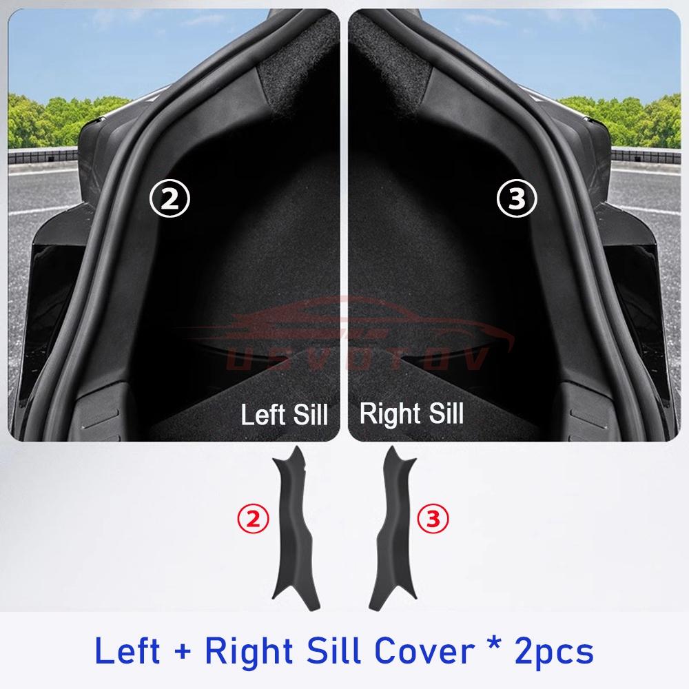 Для Tesla Model 3 Highland 2025 2025 Защита порога багажника Коврик порога багажника Защитная полоса от царапин Органайзер Автоаксессуары