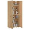 Высокий комод Sonoma Oak 69,5 x 34 x 180 см ДСП