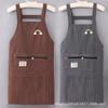 Women's Pure Cotton Fashion Apron - Breathable, Oil-Proof, and Dirt-Resistant Kitchen Wear
