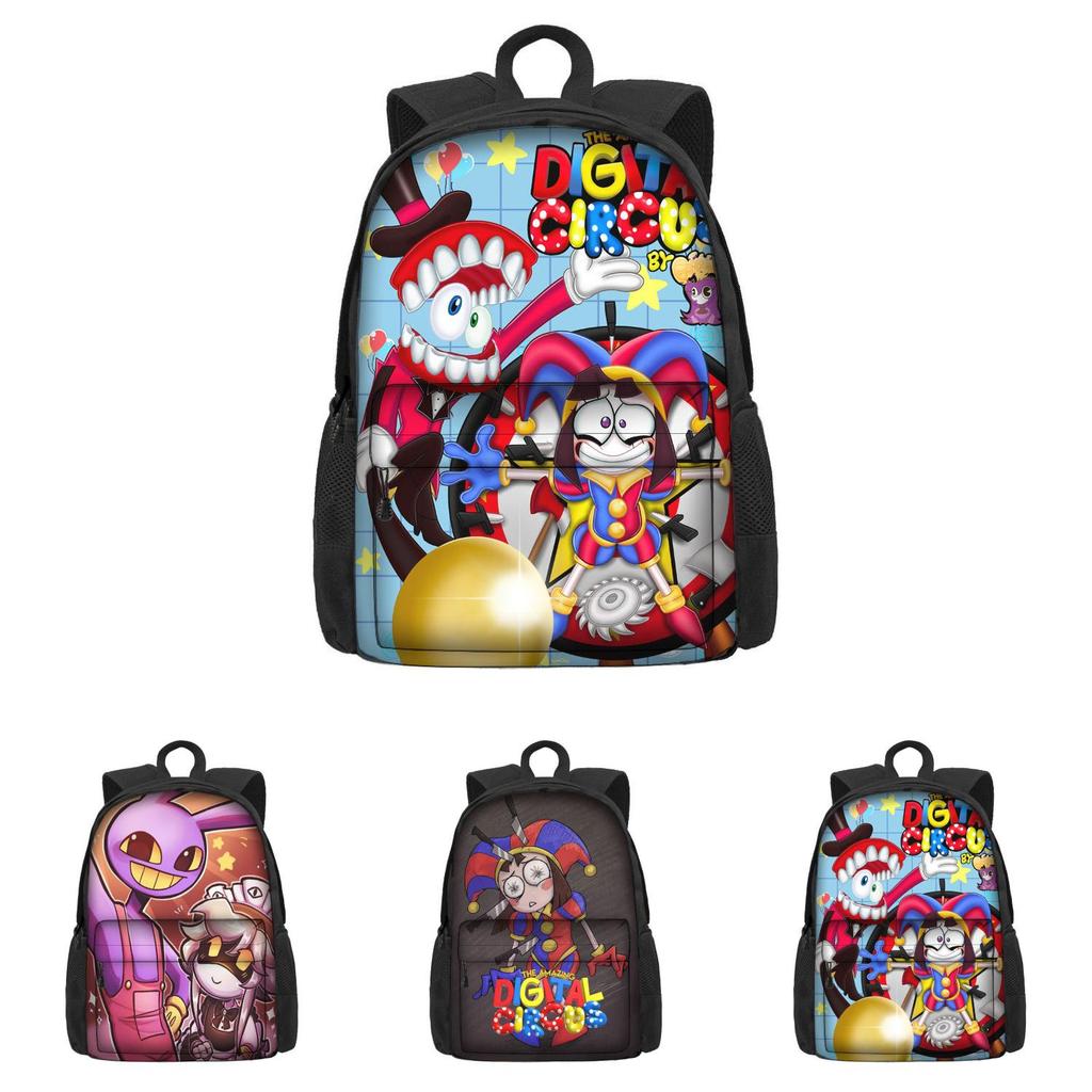 The Amazing Digital Circus School Bag For Boys And Girls Breathable And Durable 3rd-4th Grade Trendy And Cool Style Polyester Material