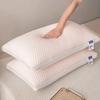 2025 New Summer Feather Silk Pillow Cool Doudou Ice Silk Pillow Breathable Mesh Edge Three-dimensional Pillow Core