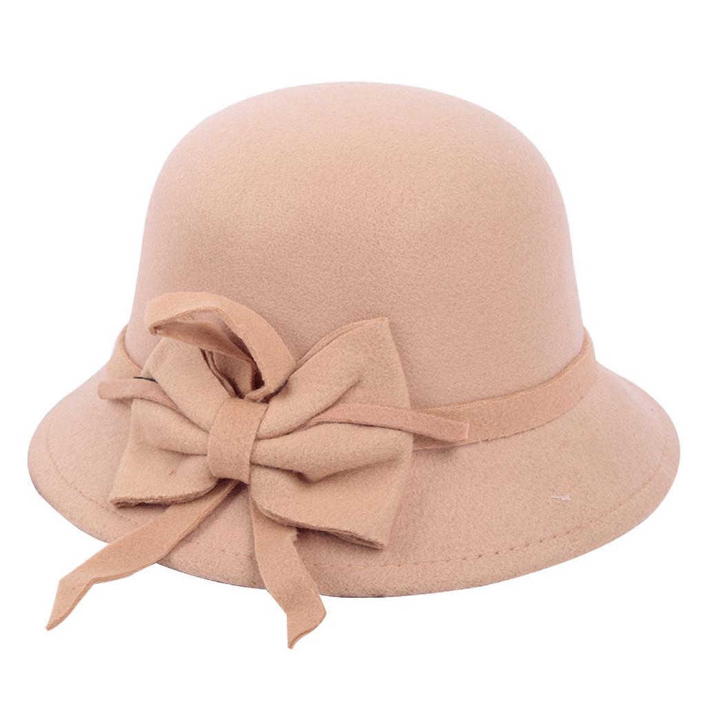 Female Autumn Winter Fashion Casual Hat Dome British Top Hat