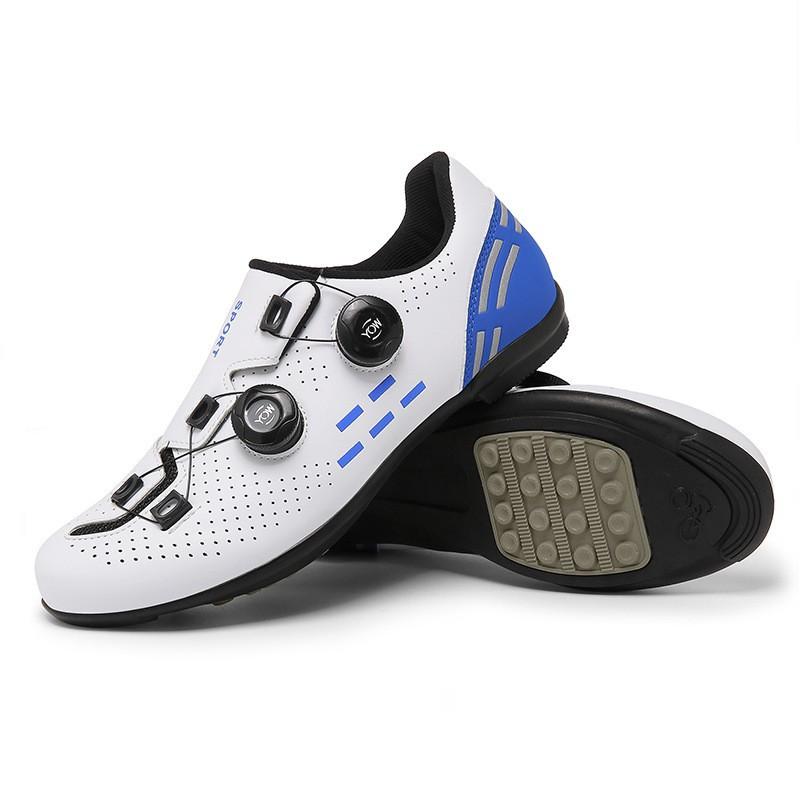 Unisex Cycling Shoes Road Mountain Bikes Hard Sole Clipless Compatible Lightweight Riding Footwear