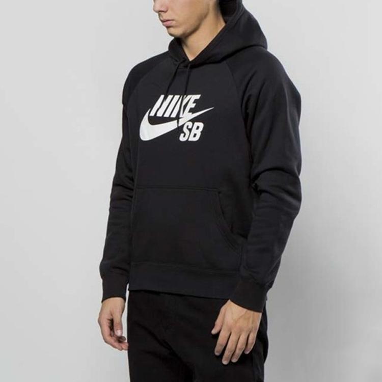 Мужские толстовки Nike Мужские Черные С капюшоном Умеренные Обычные