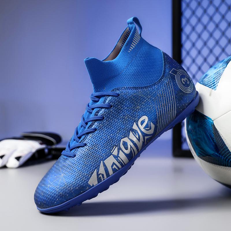 Fashion New Kids Soccer Boots Professional Training FT/AG Boots Men's Soccer Sneakers Youth Outdoor Comfortable Sports Training Shoes