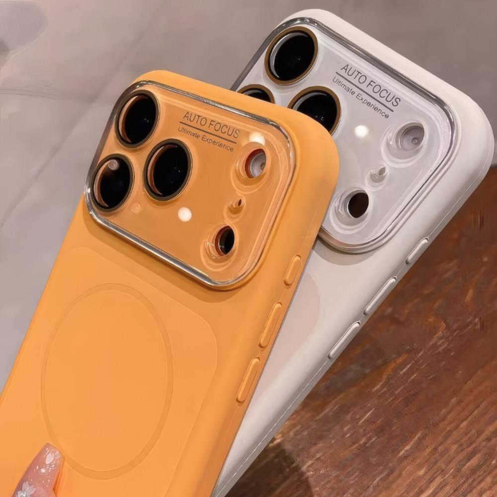 Матовый для Магнитного Чехла для Для Iphone 1 16 17 Pro Max 17Pro Беспроводная Зарядка Пленка на Камеру Ударопрочный Покрытие с Ощущением Кожи
