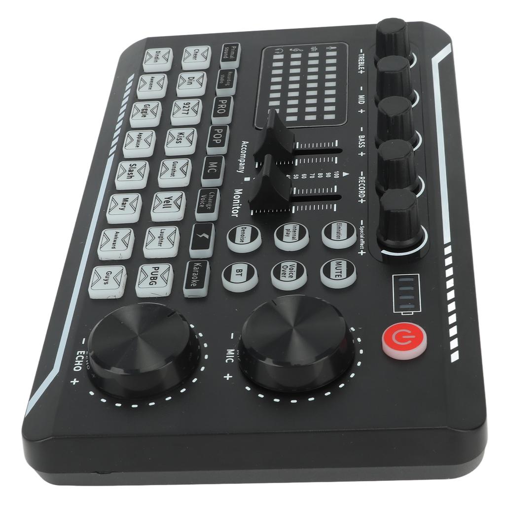 Внешняя звуковая карта Bluetooth с шумоподавлением, изменяющая голос, звуковой микшер, оборудование для подкастов для стриминга, подкастинга, игр