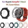Для часов Huami Amazfit T-Rex 3 Чехол Браслет Корпус Защитная крышка+Стекло Пленка Защитные стекла Рамка для ободка Amazfit T-Rex 3