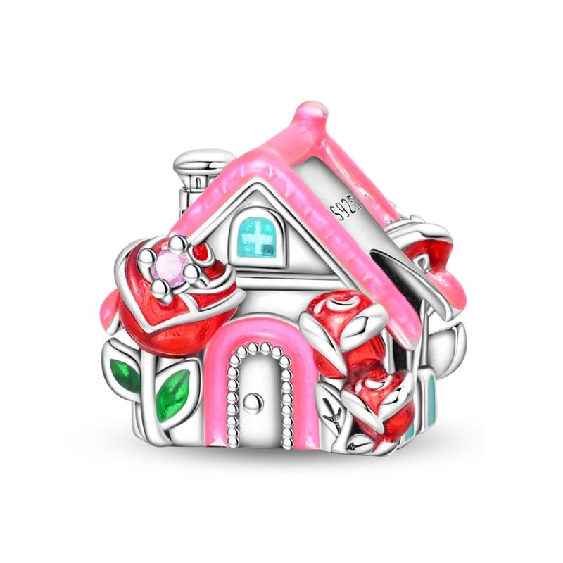 Оригинальные медные романтические свадебные шармы, кольцо для букета, роза, сердце, бусины, подвески, подходят для браслетов, сделай сам, изысканные ювелирные изделия, подарки