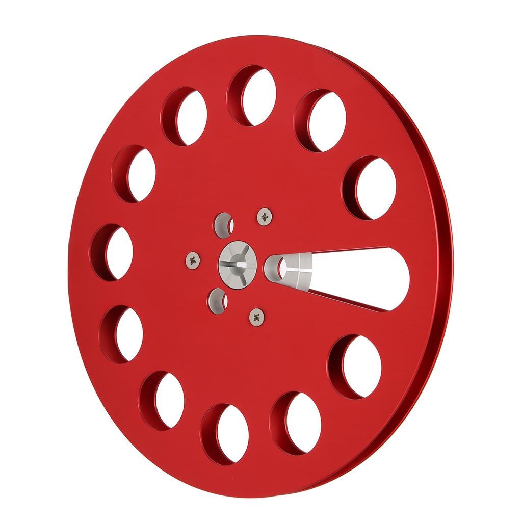 1 4 7 Inch Takeup Reel Universal 11 Holes Wind Resistance Holes Empty Tape Reel for Recording Red