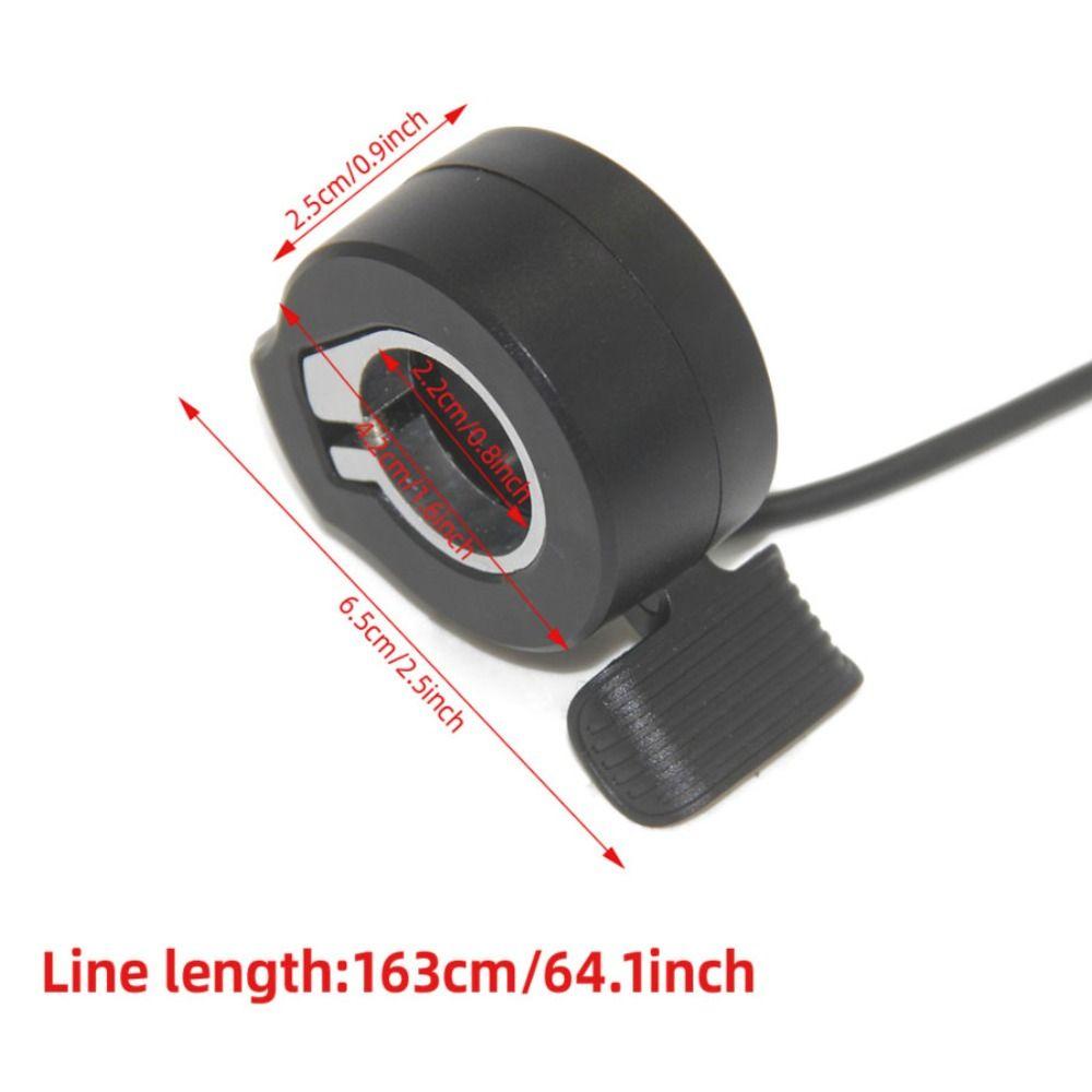 22 mm Finger Throttle Accelerator ABS Electric Scooter Thumb Throttle for 130X E-Bike Application