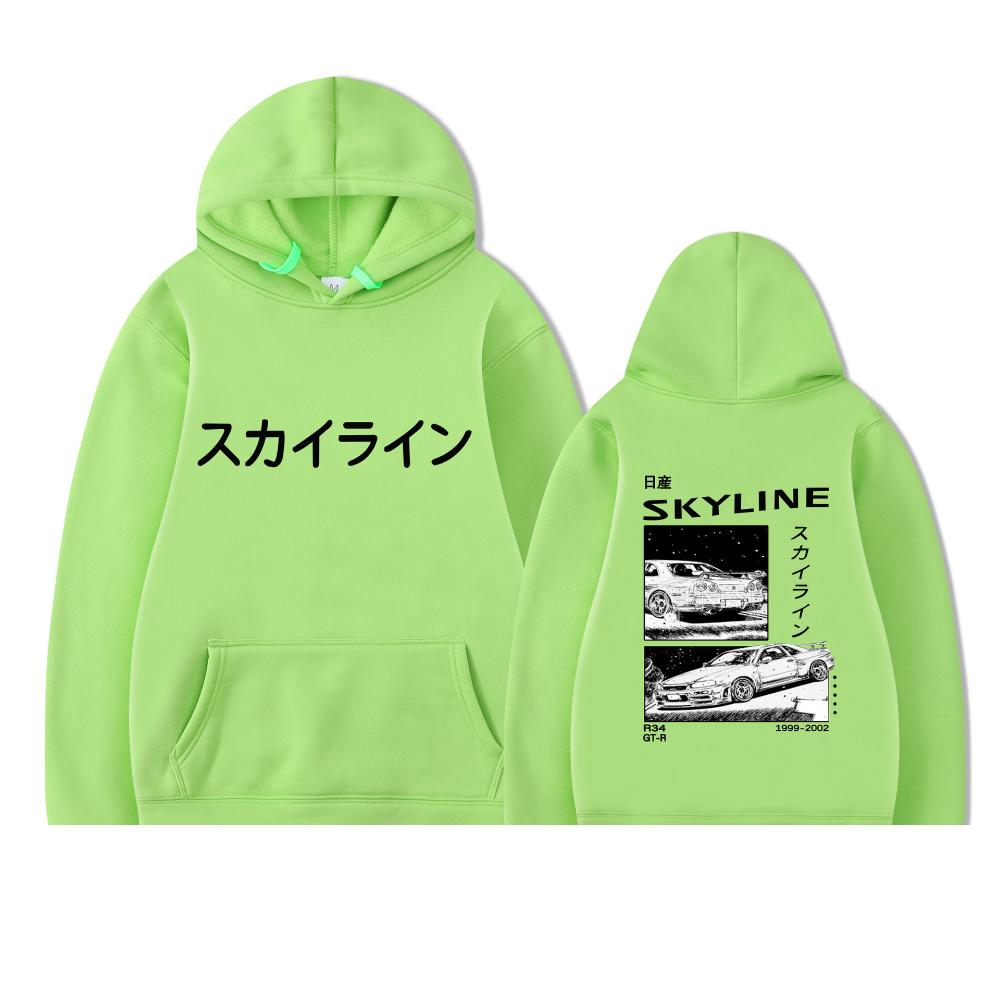 Anime Drift AE86 Initial D Sweatshirt with Double-sided Street Fashion Casual Hoodie
