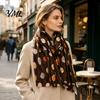 Soft Skin-friendly Scarves Polka Dot Silk Scarf for Women, Lightweight Tassel Shawl, Elegant Breathable Shawl Wrap Spring Summer Autumn Winter,
