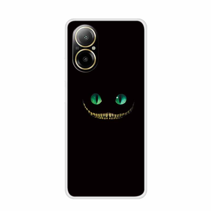Мягкий чехол для Realme C67 с рисунком животных, роскошная силиконовая крышка для телефона Realme C 67, защитный прозрачный корпус, прозрачные чехлы