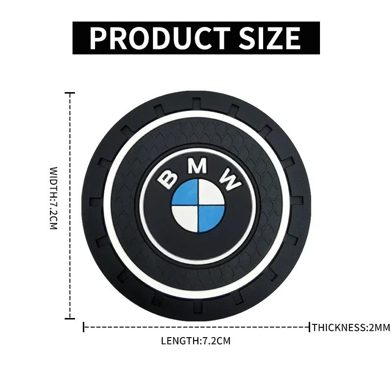XZDXD1 Car Coaster Non Slip Pad Cup Holder Mat For BMW E36 E39 E46 E60 E90 E90 F01 F10 F30 G01 G20 G21 G30 G11 F15 X5 X3 Accessories F22