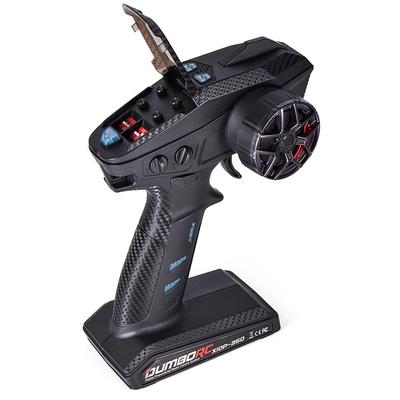 DUMBORC X10P-350 10-канальный передатчик 2,4 ГГц, Технически одобрен, для радиоуправляемых автомобилей, лодок и танков, с дальностью управления 350 м, Эргономичный дизайн,