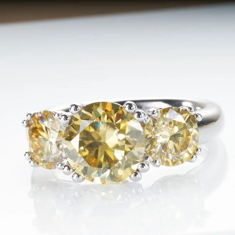 Sace Gems Сертифицированное GRA кольцо с муассанитом 2 карата VVS1 Lab Diamond Solitaire Кольцо для женщин Обручальное кольцо с обещанием ювелирных изделий