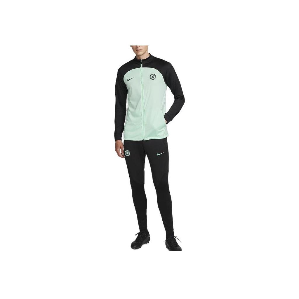 Nike Chelsea FC Strike Третий логотип вышитый цветной блок воротник стойка повседневная куртка мужские куртки Mint-Foam DZ0907-353