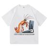 Why Does My Back Hurts Funny Shrimp T Shirts Cotton Short Sleeve Loose Male Tshirts Unisex Streetwear Summer Oneck Unisex Tees