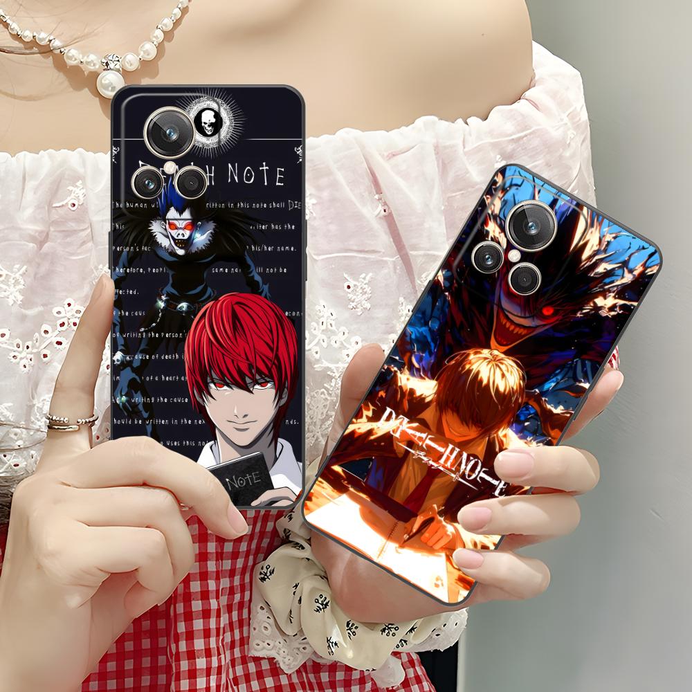 Чехол для мобильного телефона Death Note Kira Light для Realme 15 14 13 12 11 10 9 Pro Plus T i Lite 5G Цветной Печатный Чехол Роскошный Чехол