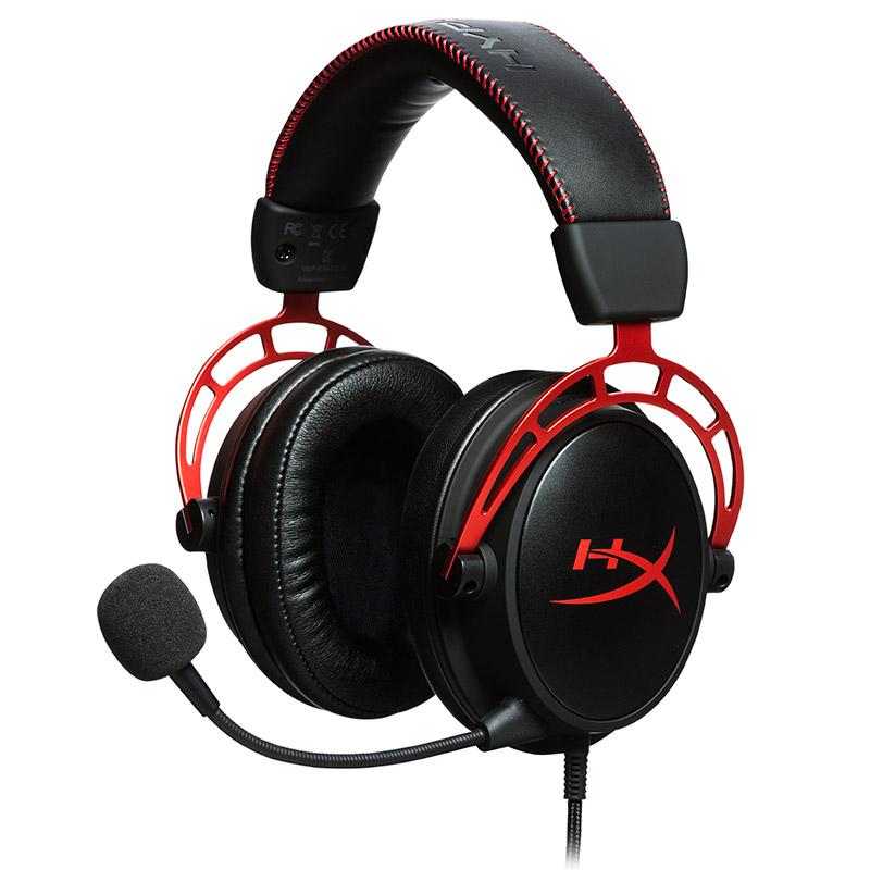 HYPERX Cloud Alpha - Gaming Headset, Dual Chamber Drivers, Legendary Comfort, Aluminum Frame, Detachable Microphone – Red