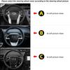 Для Toyota Prius 30 20 V Prius C Plus Plug-in Prime XW10 XW20 XW30 XW50 2001 ~ 2022 Автомобильный чехол на руль автомобильные аксессуары