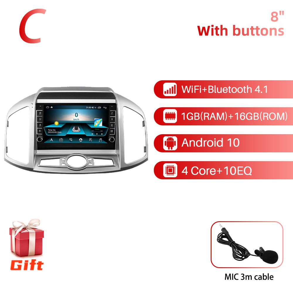 2 Din Android Car Radio для Chevrolet Captiva 2012-2017 9" стерео приемник GPS Bluetooth-совместимая навигация Мультимедийный проигрыватель
