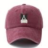 Printed cute border collie dog baseball cap retro outdoor light curved brim cap truck driver hat holiday camping