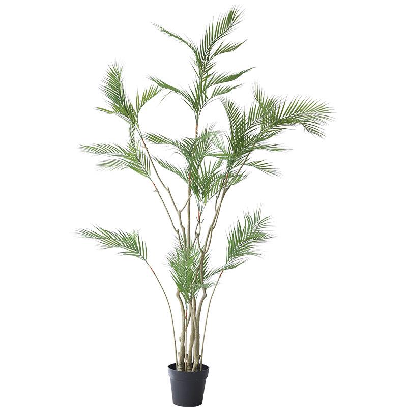 Nordic Phoenix Bamboo Indoor Decorative Potted Plant - Large Artificial Greenery for Living Room or Office