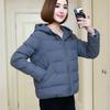 Solid Hooded Parka Coat Women Short Cotton-padded Coats Winter  Oversize Parka Jacket Thick Cotton Jacket Outwear