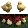Resin Decor Animal With Chick Design For Garden Micro Landscape Ornament Patio