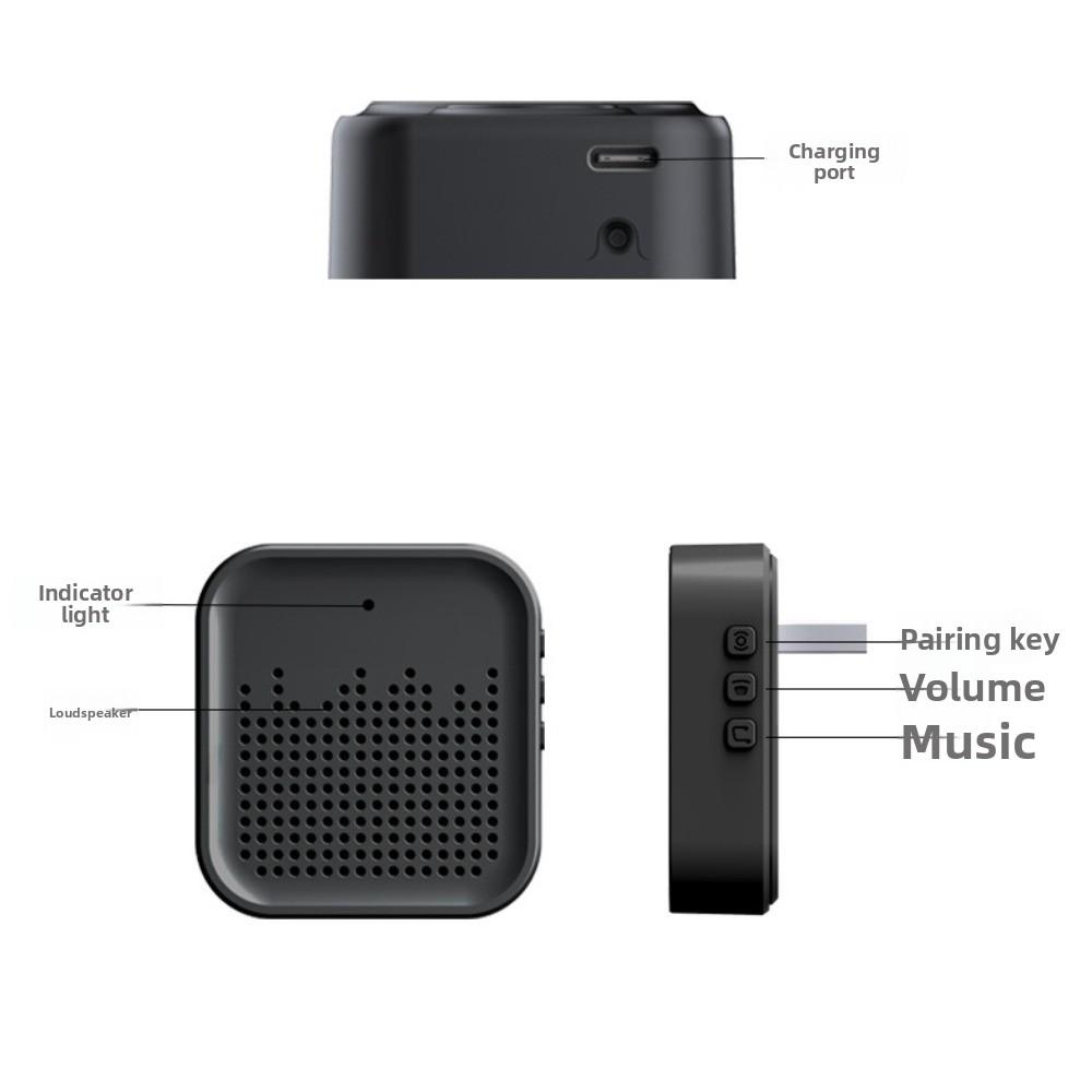 Night Vision Visual Intercom Doorbell Electronic Cat Eye Smart Home Door Bell  Household