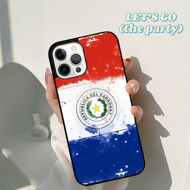Осенний чехол-обложка с флагом Парагвая для iPhone 17 Air 16 16e 15 12 11 13 14 Pro Max Apple Plus Coque