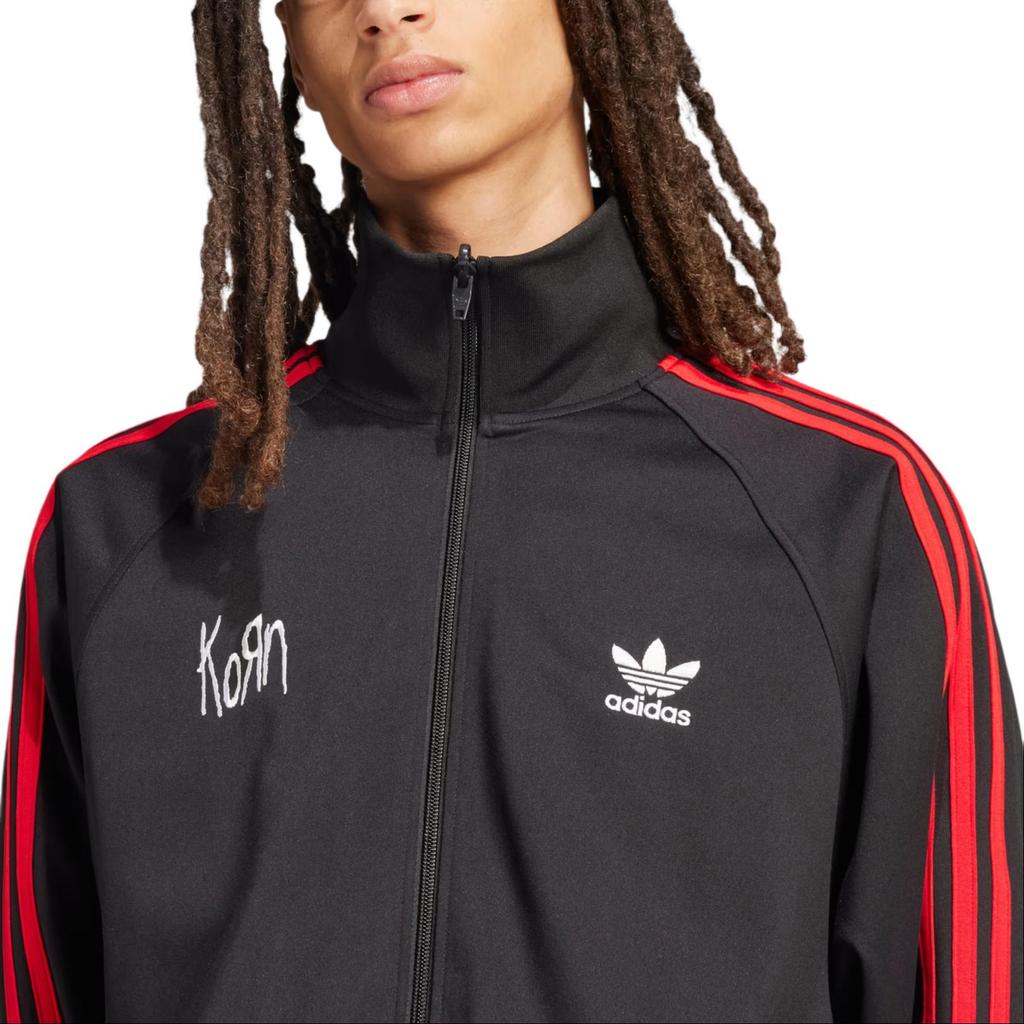 adidas X KoRn Трек Топ (FW24) Черный унисекс уличная одежда JG1341