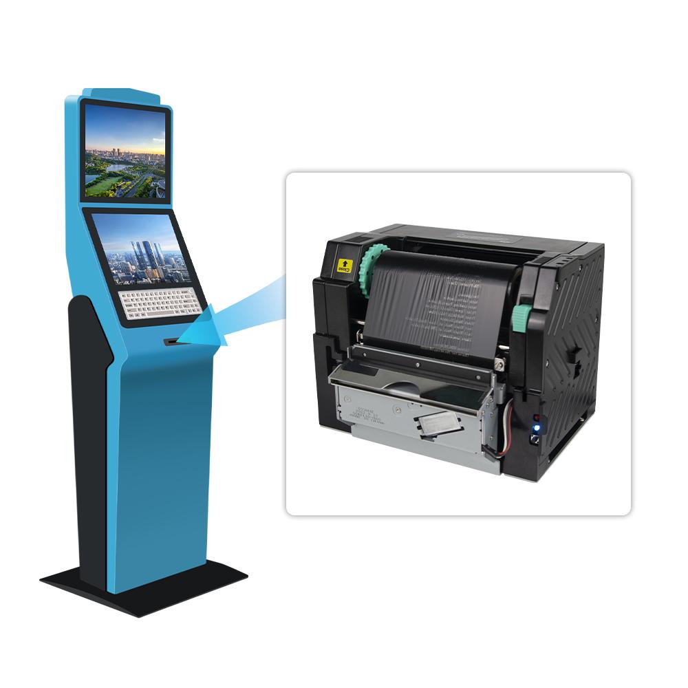 MASUNG TS102 4inch Thermal Transfer Printer Color Ribbon Label Machine for Wide Label & Receipt/Barcode Printing Machine