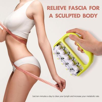 Ролик для массажа мышц, снятия фасциального напряжения и уменьшения целлюлита - Мини триггерная точка, глубокотканный, лимфодренажный массажер для тела