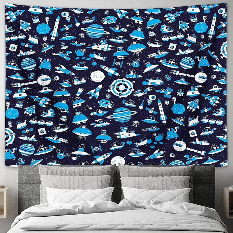 Galaxy Tapestry Space Universe Celestial Wall Hanging Room Decor Aesthetic Home Decor Room Divider Backdrop