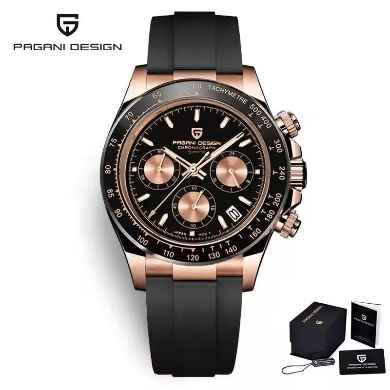 PAGANI DESIGN Quartz Watch Men Top Luxury Automatic Date Wristwatch for Men Waterproof 100m Sports Chronograph Clock Mans