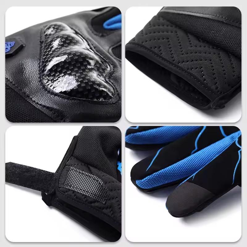 Мужские мотоциклетные перчатки для электросамоката, мотокросса, износостойкие, совместимые с сенсорным экраном, велосипедные перчатки с защитой от падений